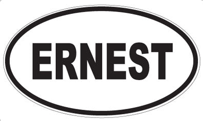 ERNEST - Oval Sticker