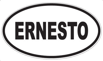 ERNESTO - Oval Magnet