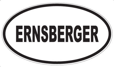 ERNSBERGER - Oval Magnet