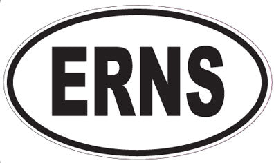 ERNS - Oval Sticker
