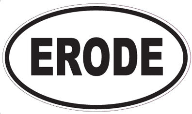 ERODE - Oval Sticker