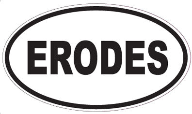 ERODES - Oval Sticker