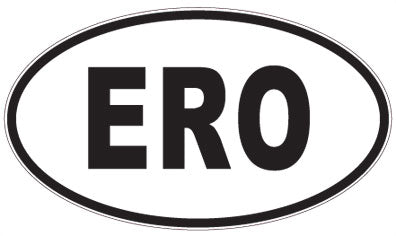 ERO - 3 Letter Initials Oval Magnet