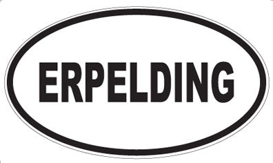 ERPELDING - Oval Sticker