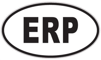 ERP - 3 Letter Initials Oval Magnet