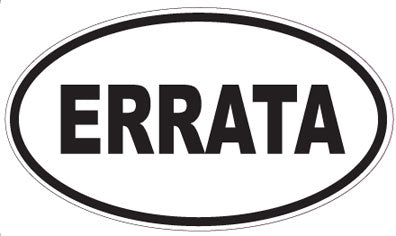 ERRATA - Oval Sticker