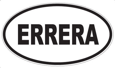 ERRERA - Oval Sticker
