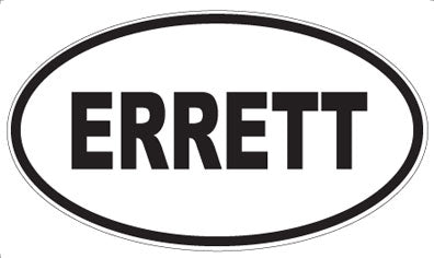 ERRETT - Oval Magnet