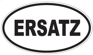 ERSATZ - Oval Sticker