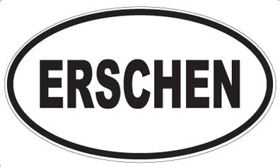 ERSCHEN - Oval Sticker