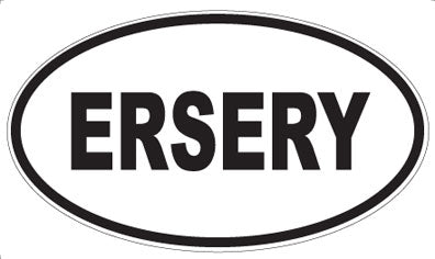 ERSERY - Oval Sticker