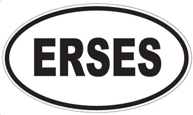 ERSES - Oval Sticker