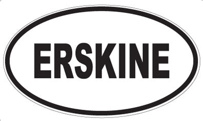 ERSKINE - Oval Magnet