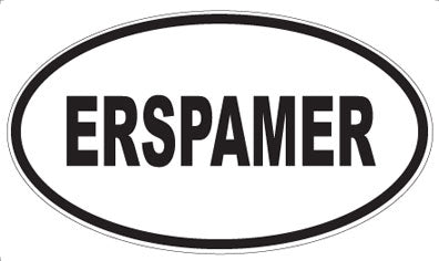 ERSPAMER - Oval Sticker