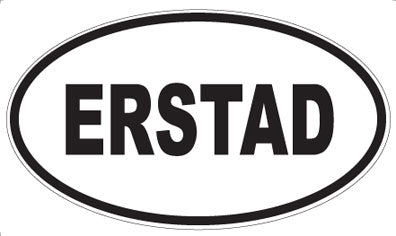 ERSTAD - Oval Sticker