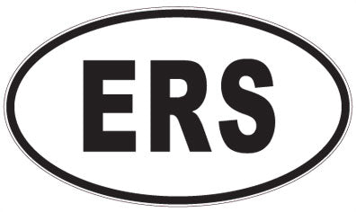 ERS - 3 Letter Initials Oval Magnet