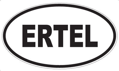 ERTEL - Oval Sticker