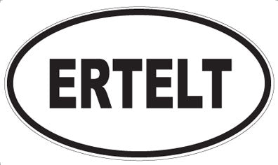 ERTELT - Oval Sticker