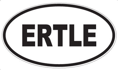 ERTLE - Oval Sticker