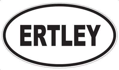 ERTLEY - Oval Sticker
