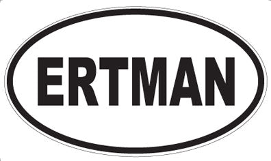 ERTMAN - Oval Sticker