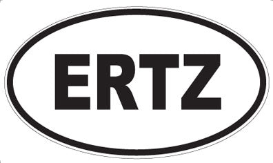 ERTZ - Oval Magnet