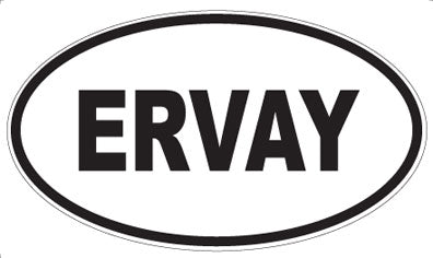 ERVAY - Oval Sticker