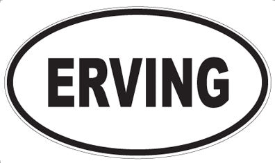 ERVING - Oval Sticker