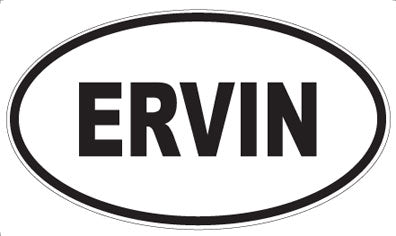 ERVIN - Oval Magnet