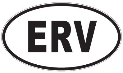 ERV - 3 Letter Initials Oval Magnet