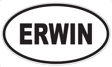 ERWIN - Oval Sticker