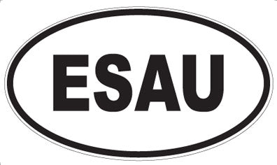 ESAU - Oval Sticker