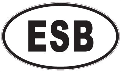 ESB - 3 Letter Initials Oval Magnet