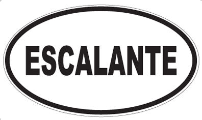 ESCALANTE - Oval Sticker