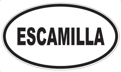 ESCAMILLA - Oval Magnet