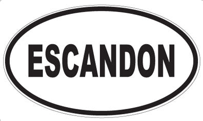 ESCANDON - Oval Magnet