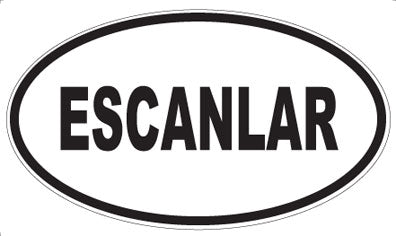 ESCANLAR - Oval Magnet