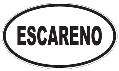 ESCARENO - Oval Magnet