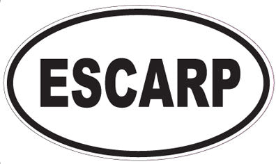 ESCARP - Oval Sticker