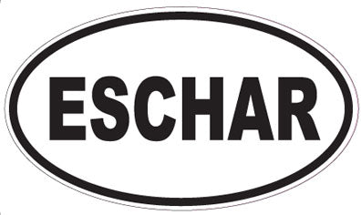 ESCHAR - Oval Sticker
