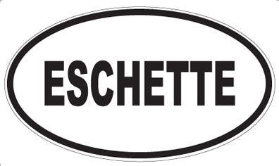 ESCHETTE - Oval Sticker