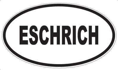ESCHRICH - Oval Sticker