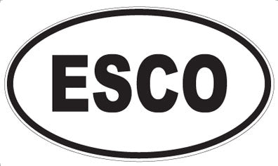 ESCO - Oval Sticker