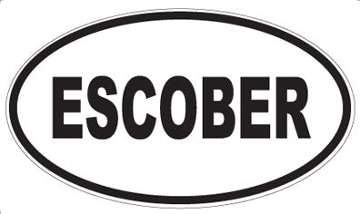 ESCOBER - Oval Magnet