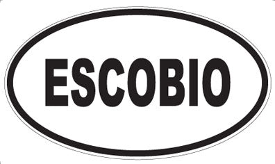 ESCOBIO - Oval Sticker