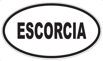 ESCORCIA - Oval Sticker