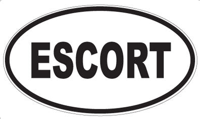ESCORT - Oval Magnet