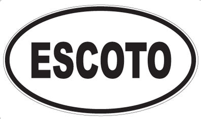 ESCOTO - Oval Sticker