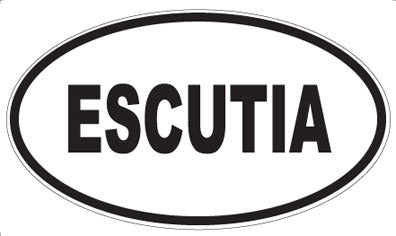 ESCUTIA - Oval Sticker