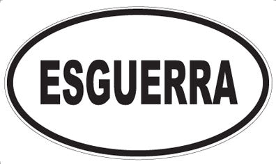 ESGUERRA - Oval Magnet